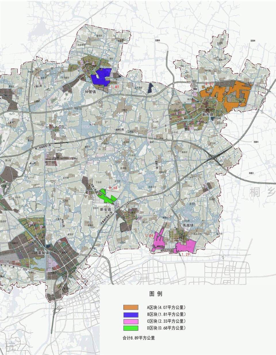 节点县市 正文 禹越区块规划面积2.