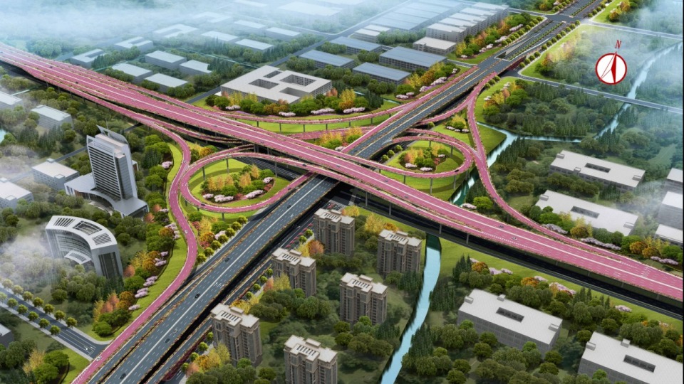 以80码时速融杭余杭东湖高架路二期开工建设