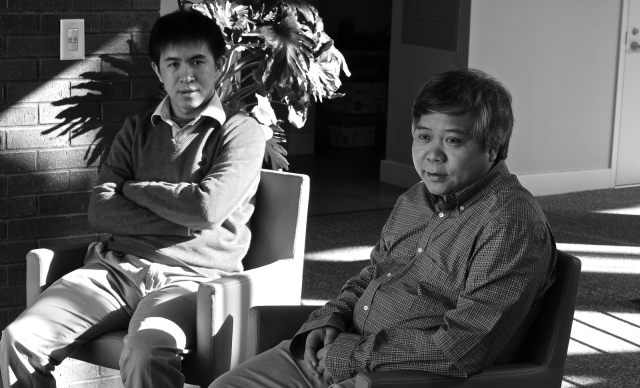 陈秀雄与弟子孙崧.