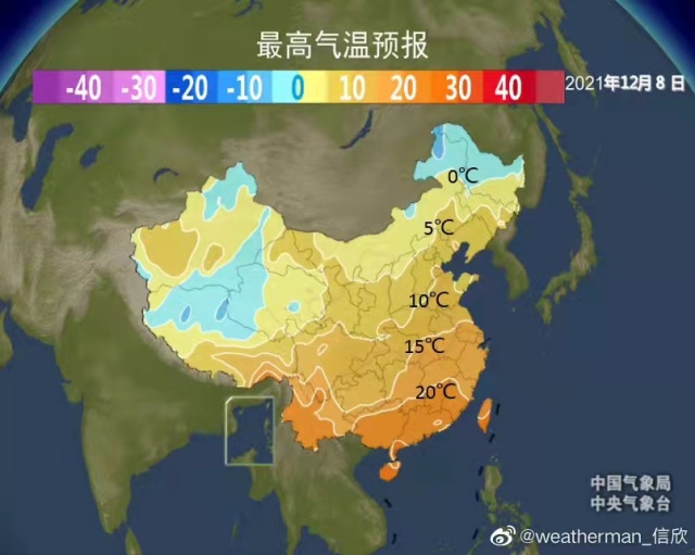 "目前霜冻线位于山东半岛南部到陕西,四川一带,降雪线也基本上一致