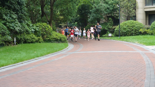 从一个人到一群人,杭州这个小区晨跑长龙上了热搜!网友:实名羡慕